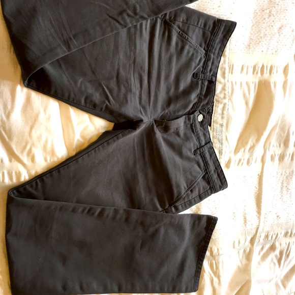 Deep gray twill “tomboy” pant - Picture 3 of 7